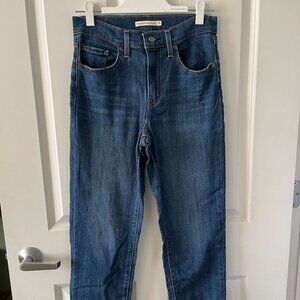 Levi's 724 High Rise Straight Crop (Size 29)